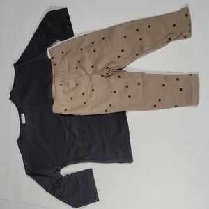 Zara shirt & legging set. Size 12-18 months. New